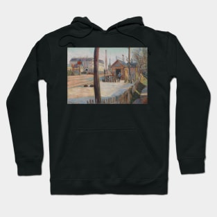 Railway Junction Near Bois-Colombes by Paul Signac Hoodie